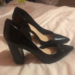 Nine West Patent Leather Pumps. 8.5. Wide Heel